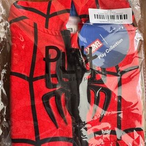 Little Sleepies Marvel Play Collection Red Spider-Man toddler 3T Zip-Up Hoodie